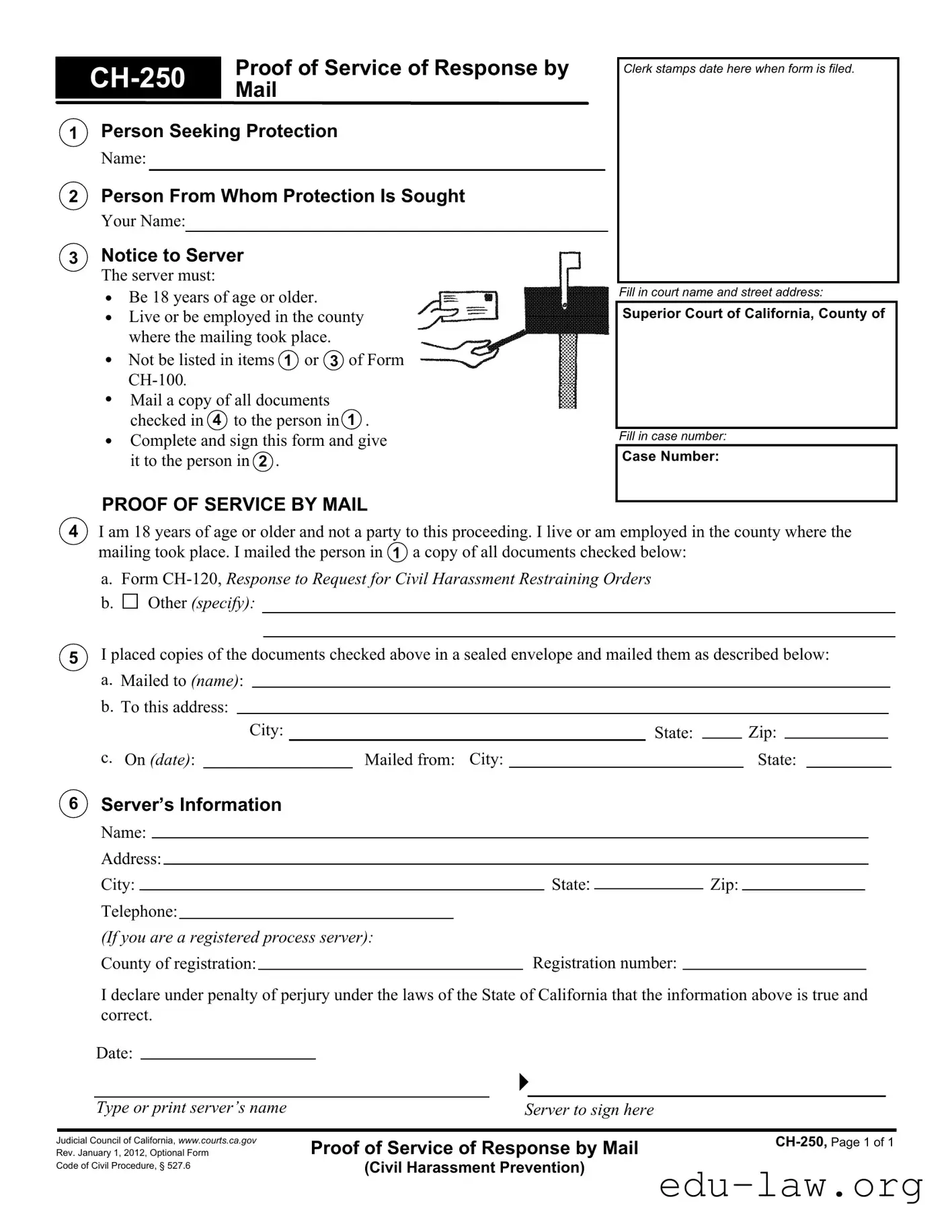 Fill in Your Ch 250 Template