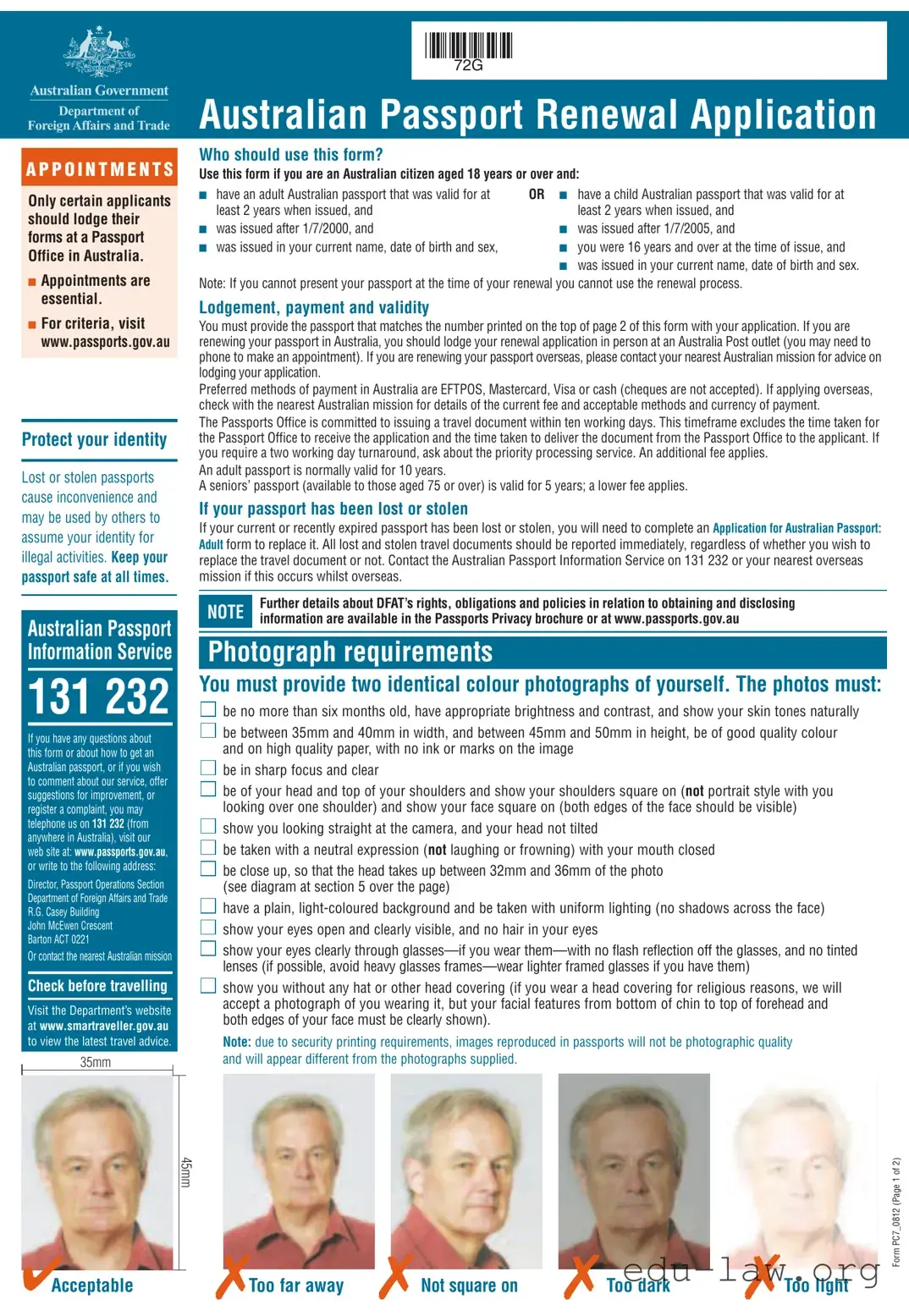 Fill in Your Australian Passport Renewal Template