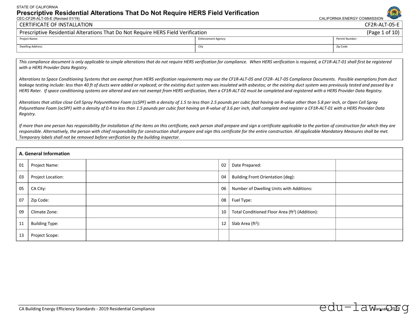 Fill in Your Cf2R Template