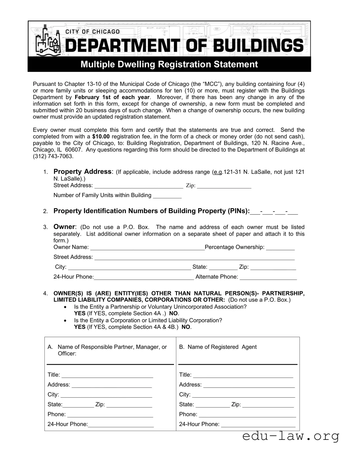 Fill in Your City Chicago Bldg Template