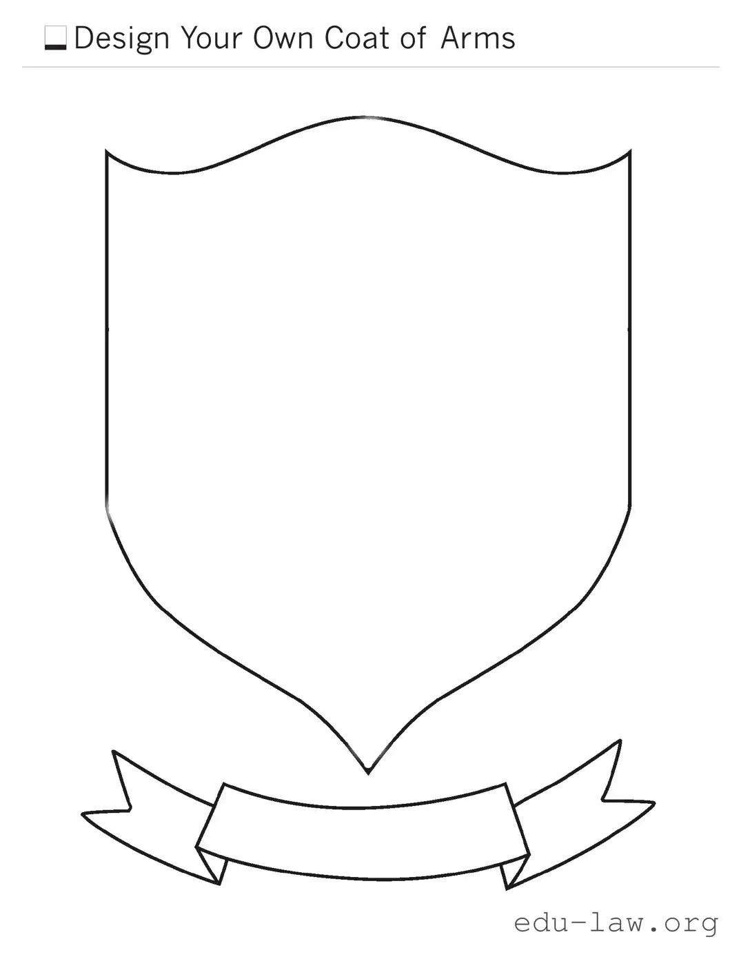 Fill in Your Coat Of Arms Template