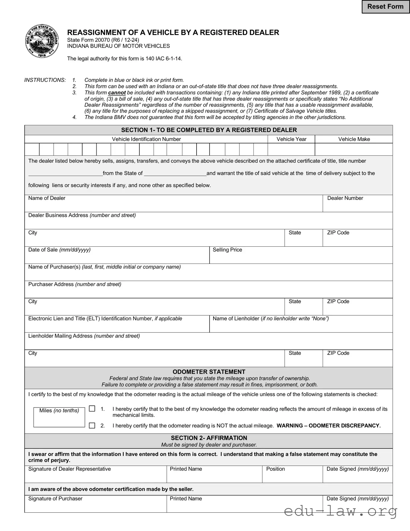 Fill in Your State 20070 Template