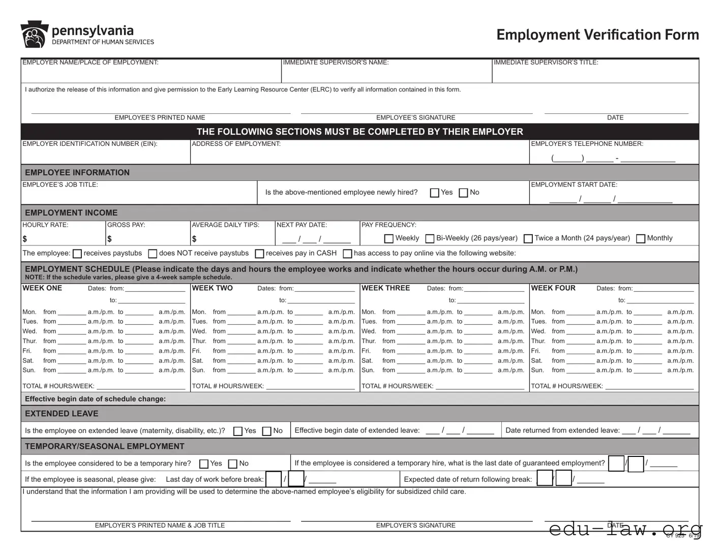 Fill in Your Ccis Employment Verification Template