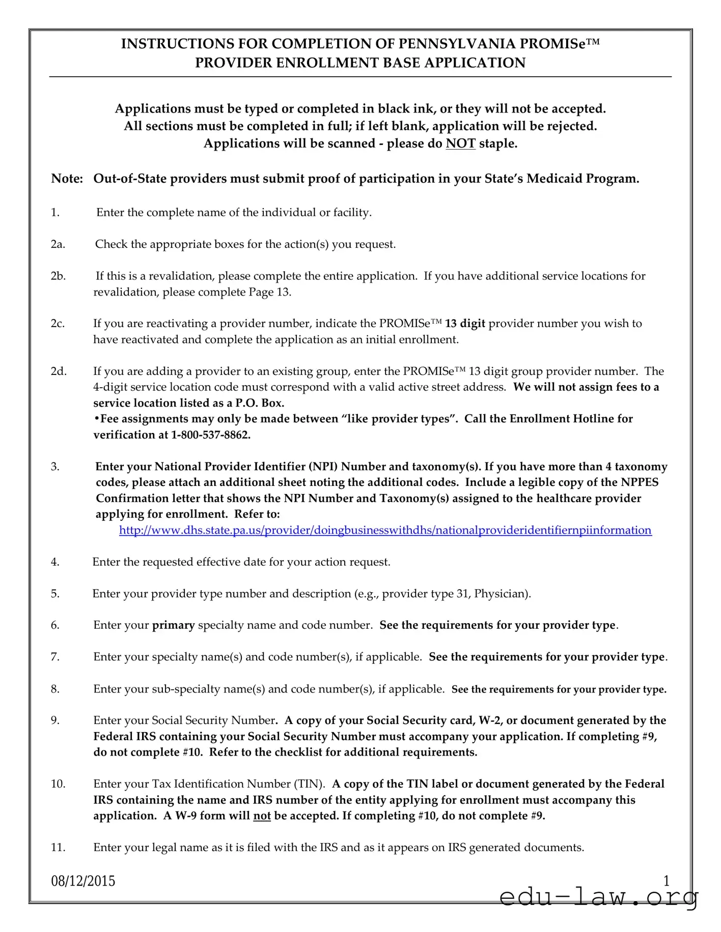 Fill in Your Enrollment Promise Template