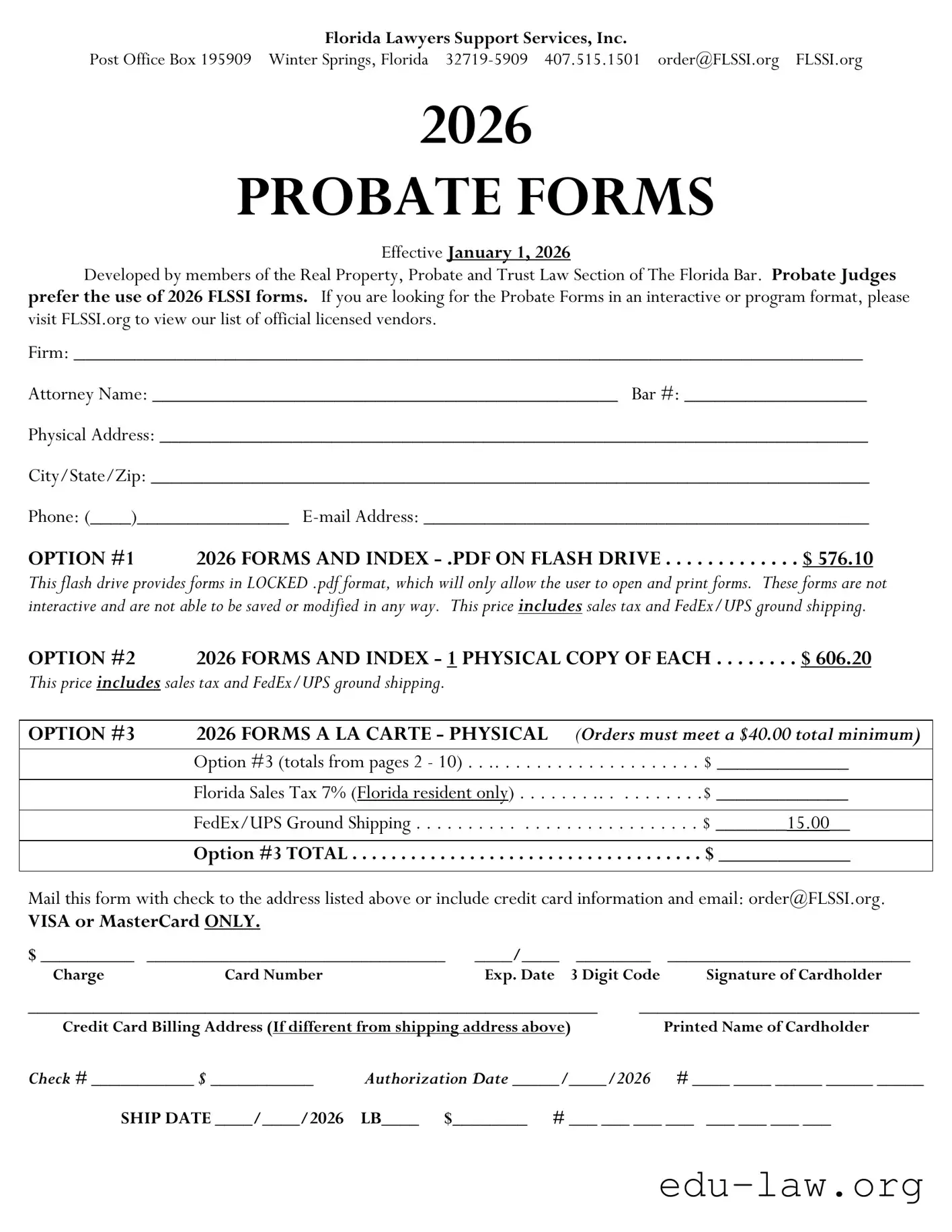 Fill in Your Florida Lawyers Support Template