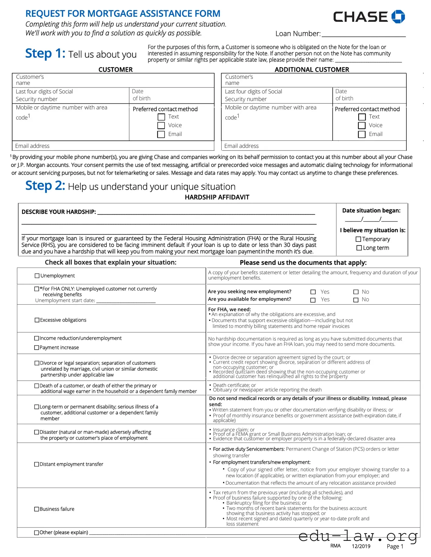 Fill in Your Chase D19693 Rma 0913 Template