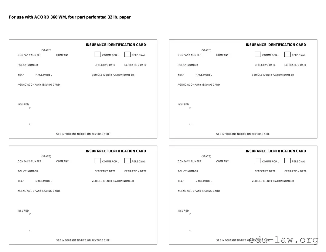 Fill in Your Acord 50 WM Template