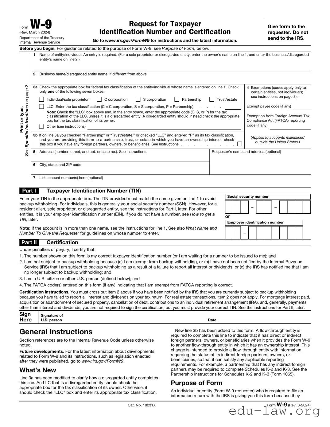 Fill in Your IRS W-9 Template