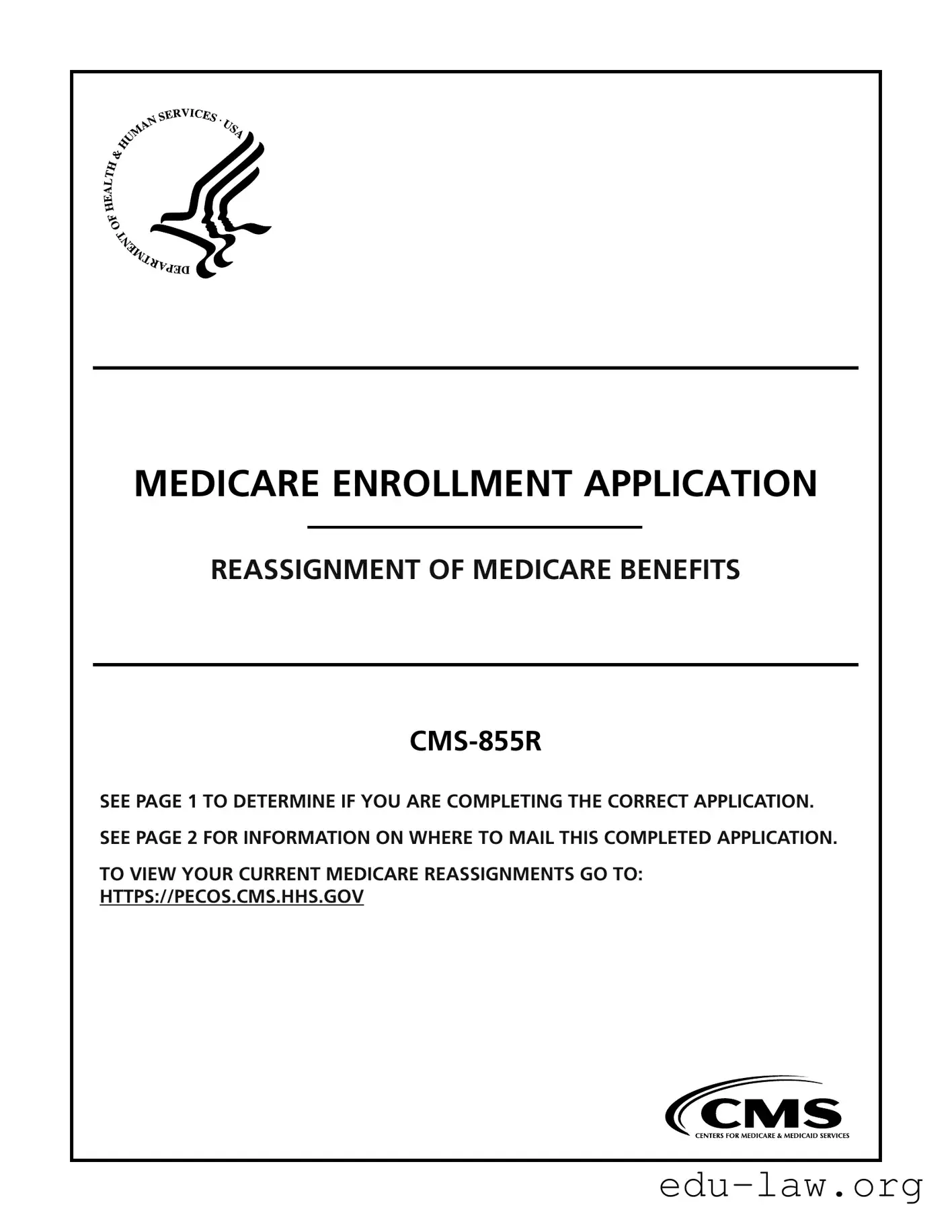 Fill in Your Cms 855R Template