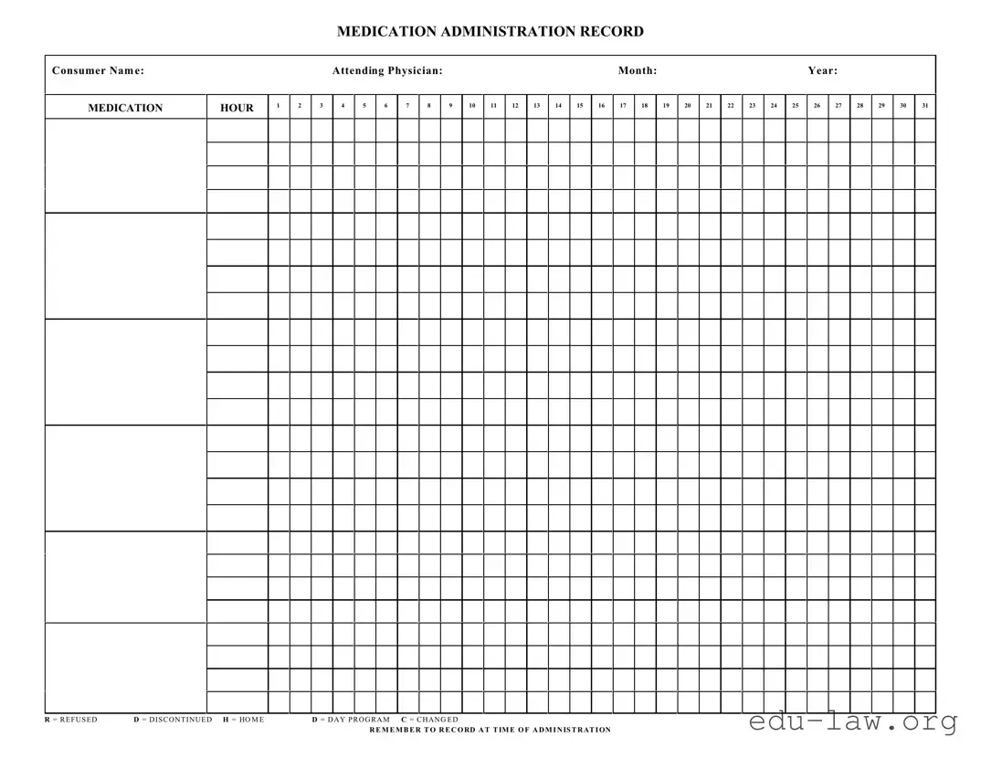 Fill in Your Medication Administration Record Sheet Template