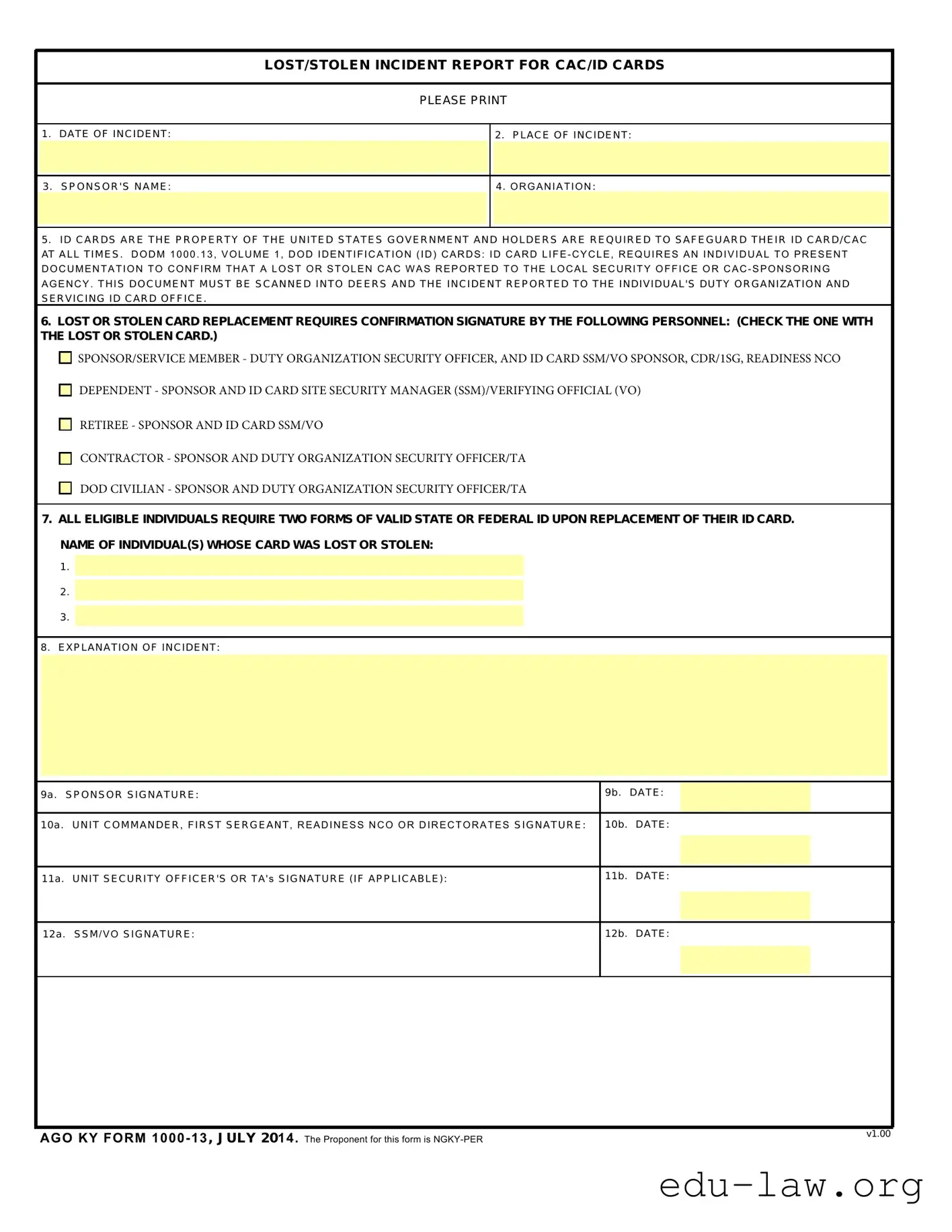 Fill in Your Fh 7006 Template