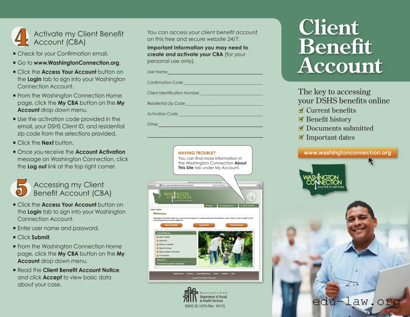 Fill in Your Client Benefit Account Template
