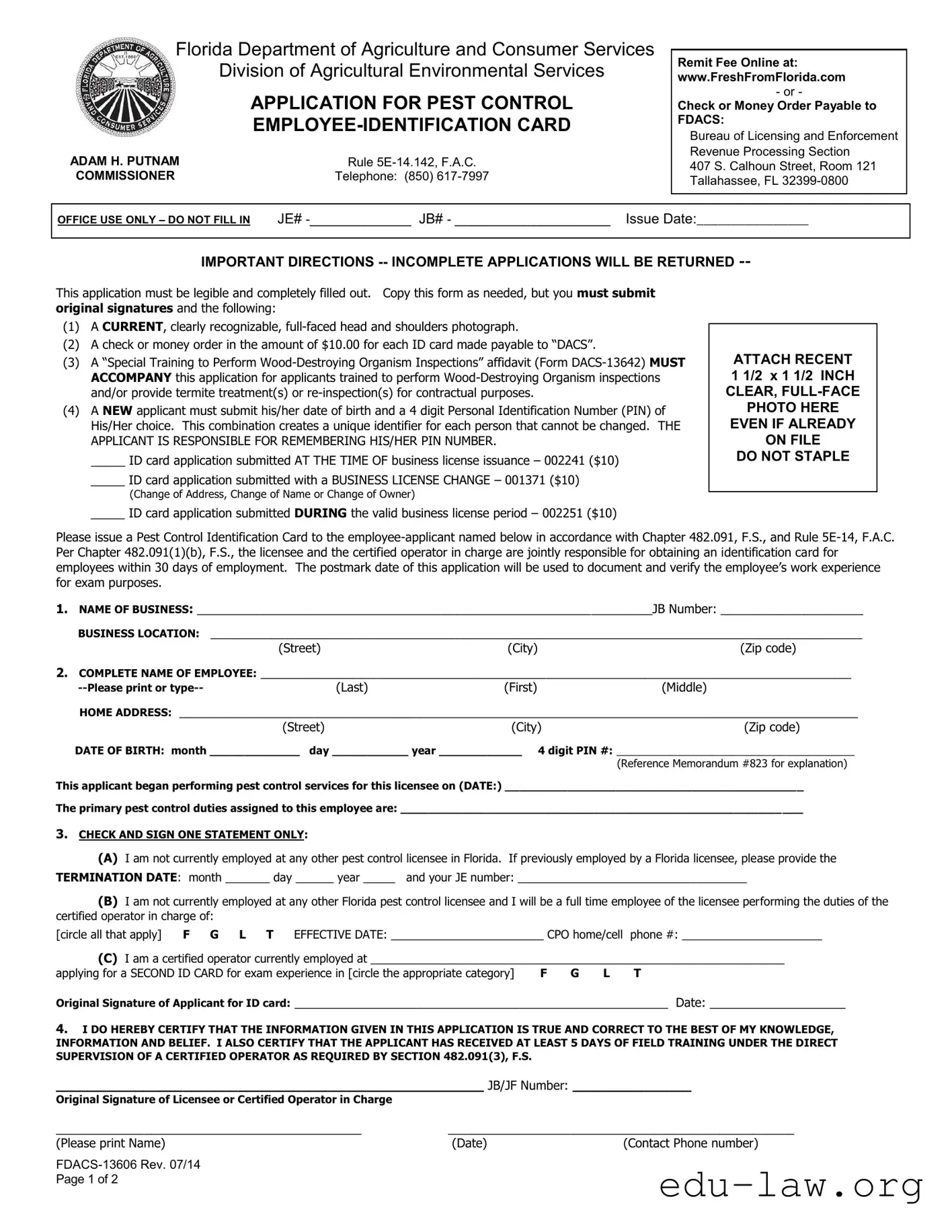 Fill in Your Fdacs 13606 Template