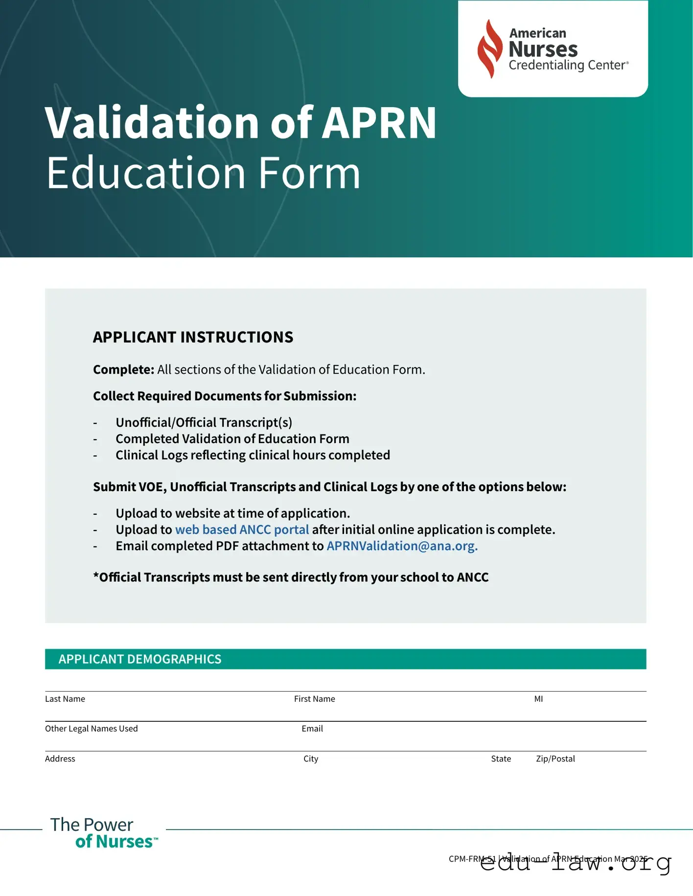Fill in Your Ancc Certification Verification Template