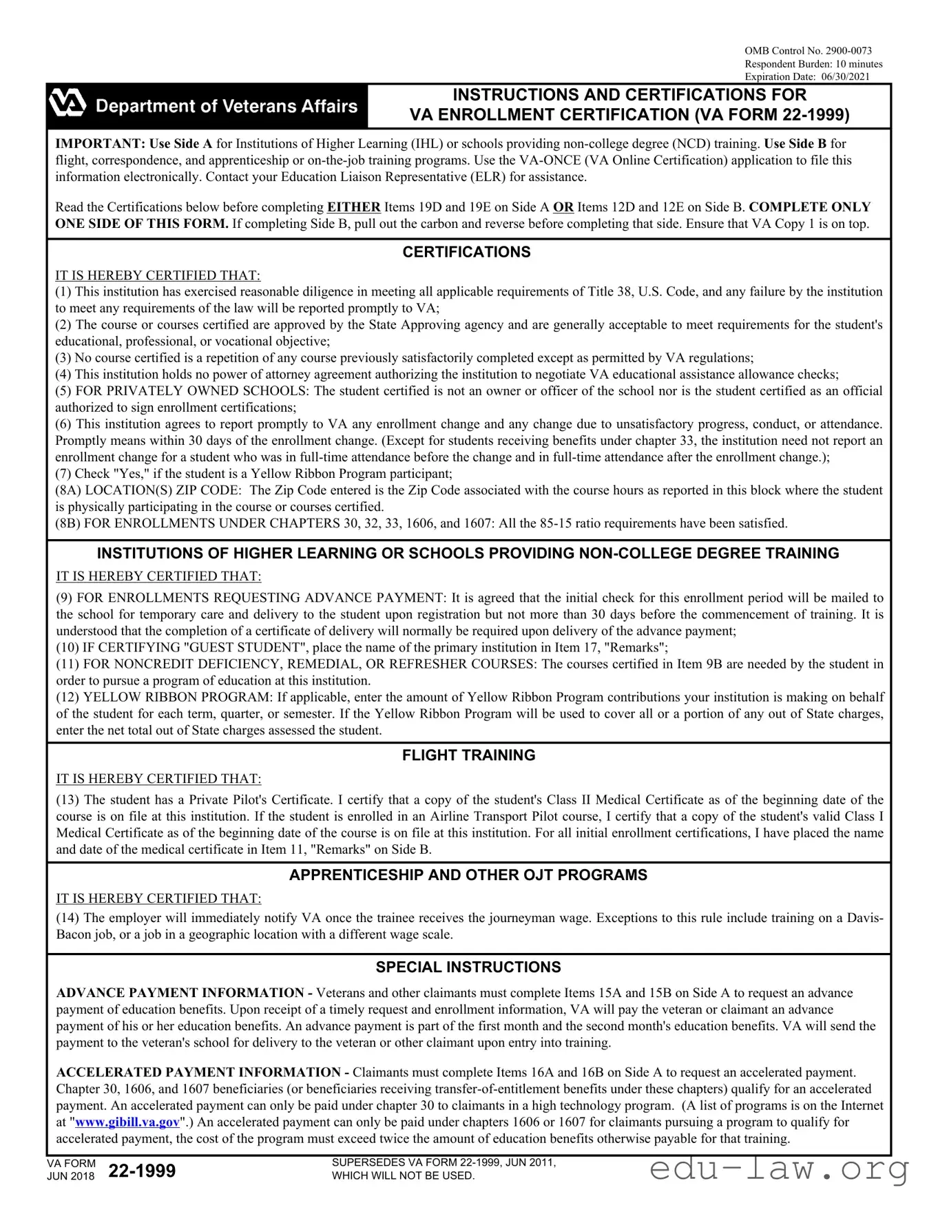 Fill in Your Va 22 Template