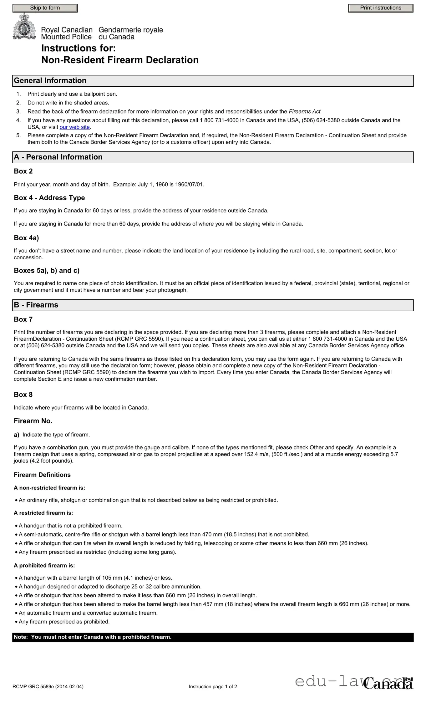 Fill in Your Rcmp 5589E Template