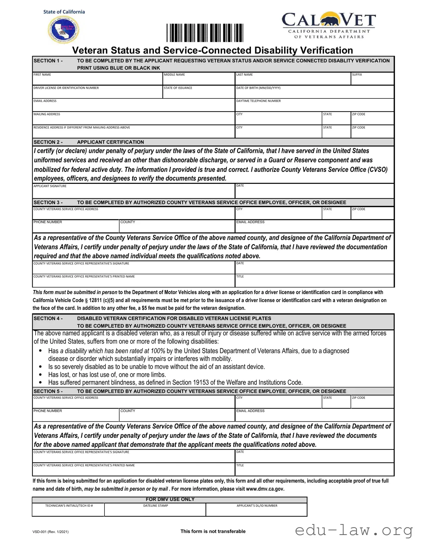 Fill in Your Vsd 001 Template